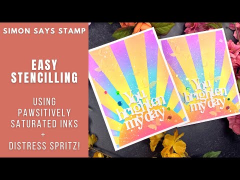 Layered Stencil Backgrounds | Simon Says Stamp