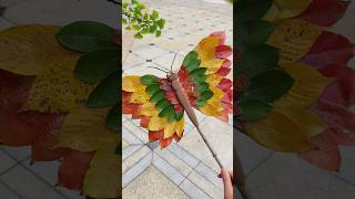 Eco-Friendly Crafts: Handmade Butterflies from Autumn Leaves