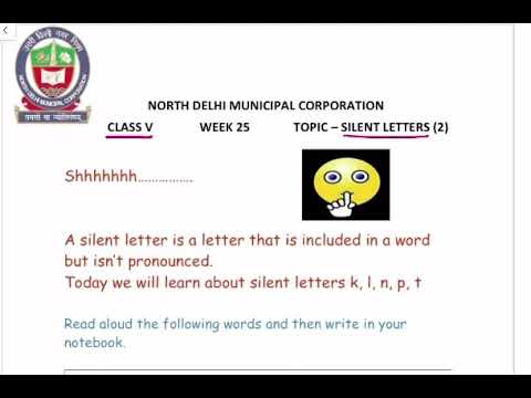 Class 5 | silent letters 2 | English Week 25 | FirstStep | worksheet solution Date 10.12.2020