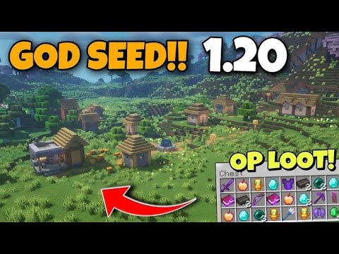 Top seeds for Minecraft 1.20 Mcpe with op loots || Minecraft god seeds ||