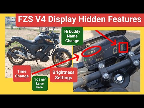 Yamaha Fzs v4 2024 Display All hidden features l Fzs  v4 Mid features explained l Fzs V4 review