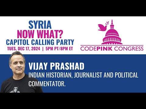 Syria - Now What? CODEPINK Congress Capitol Calling Party 12/17