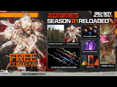 FULL Black Ops 6 Zombies Season 1 Reloaded Content SHOWCASE! (Doppelghast Boss, Jingle Hells, &...)