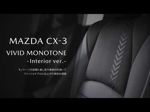 CX-3 特別仕様車 VIVID MONOTONE(インテリア紹介)