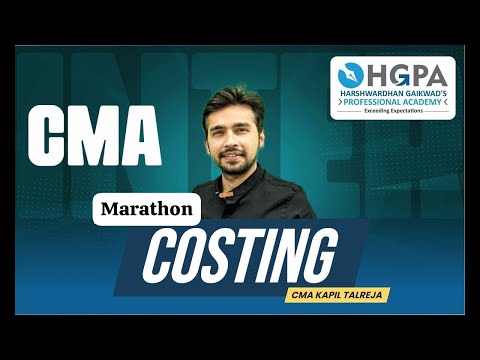 COSTING MARATHON I CMA INTER GR 1 I BY CMA KAPIL SIR