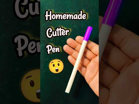 DIY Homemade Cutter Pen! 🤓 #shorts