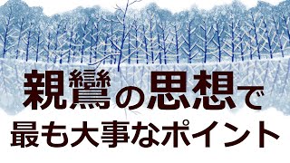 親鸞聖人の教えでもっとも重要なポイントは○○【浄土真宗の教え】