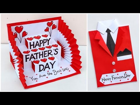 Happy Father's day pop up card making 2024 / Father's day greeting card easy handmade