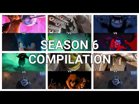 Movie character battles Season 6 (FULL COMPILATION)