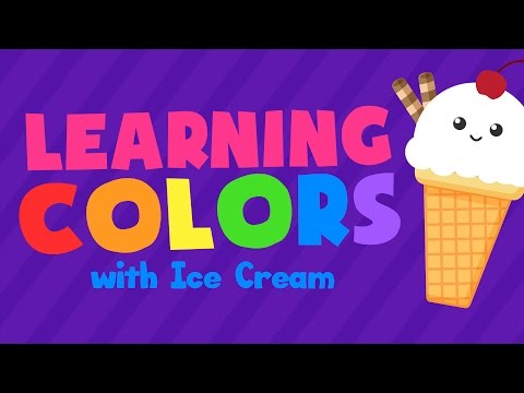 Colors for Kids | Learn Colors with Ice Cream 4k