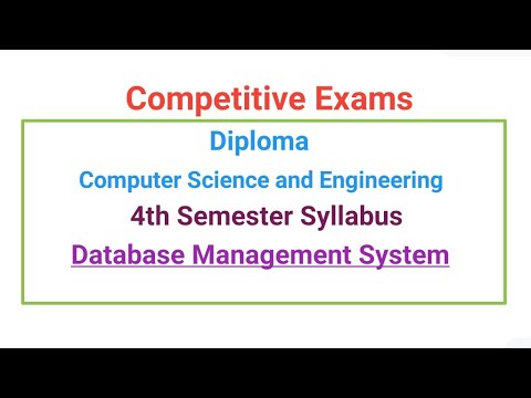 Syllabus of Database Management System (4th Semester) CSE