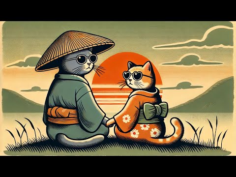 Shamisen Trio: Harp & Tuba | The Cat's Journey of Love - Storytelling Music for Study & Work