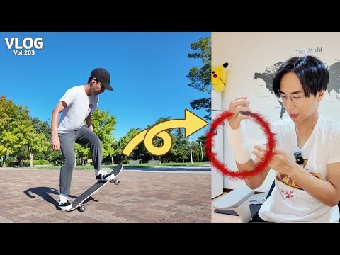 Daily Life in Japan 🇯🇵 | Broke My Wrist Skateboarding / Recreating 7-Eleven's Café Latte【Vol.203】