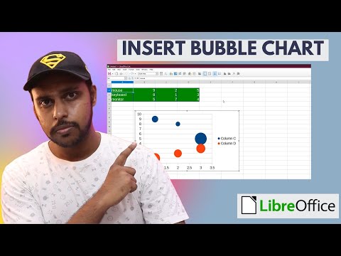 How to insert bubble chart in libreoffice calc | insert bubble chart on libreoffice calc