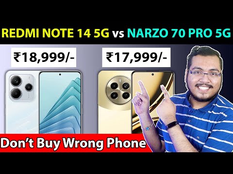 🔥 REDMI NOTE 14 5G vs NARZO 70 PRO 5G - Best 5G Smartphone Under ₹20000