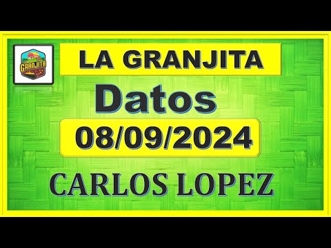 LA GRANJITA DOMINGO 8/9/2024 - 【DATOS】✅  CARLOS LOPEZ