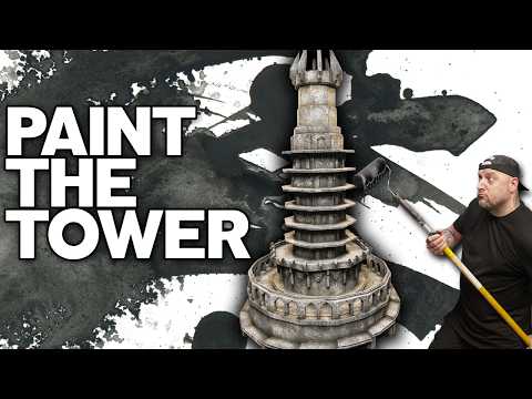 It's DONE??? I Painted My Giant Foam Tower!