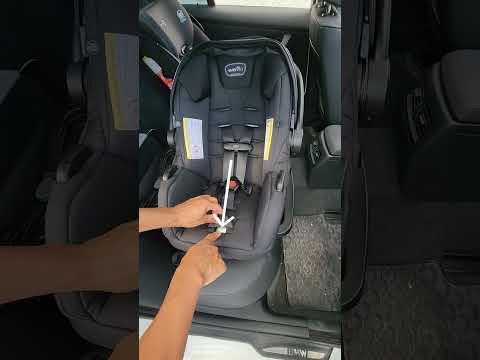 How to loosen and tighten a car seat belt/harness| Evenflo#evenflo #harness #infant #seatbelt #baby