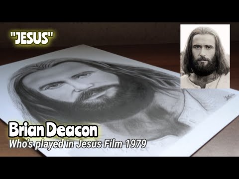 Drawing "Jesus" Brian Deacon from The Jesus Film 1979 | jesar art