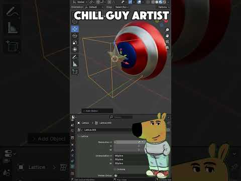 Noob Vs Chill Guy In Blender #blendercommunity #blender3dartist #blenderartist #b3d