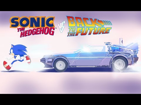 Drawing Sonic vs DeLorean (Back to The Future)