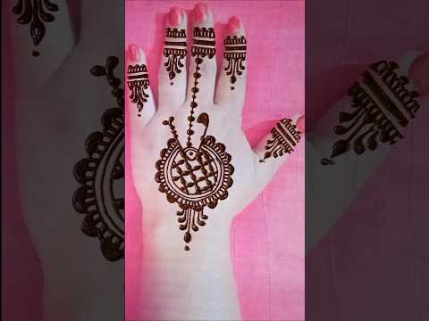 New Easy safety🧷 mehndi design 😍#mehndi #trending #youtubeshorts #shorts #viralvideo