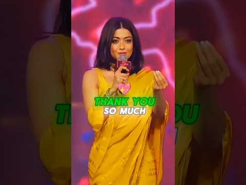 Rashmika Mandanna💛 Cutest Speech | Rashmika About Allu Arjun