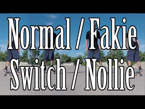 Differences Among Normal, Fakie, Switch, and Nollie Skateboarding Stances Explained