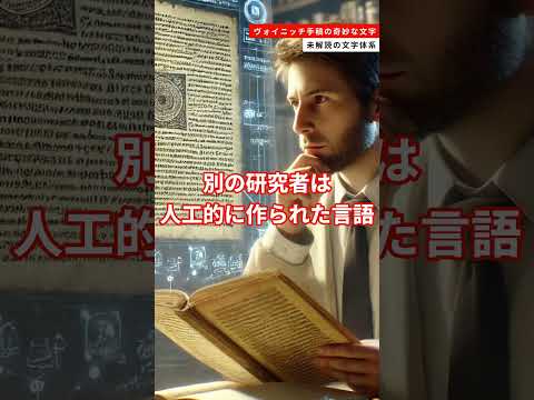 2.ヴォイニッチ手稿の奇妙な文字：未解読の文字体系 #雑学 #ヴォイニッチ手稿