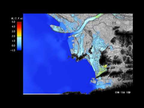 南海トラフ巨大地震の津波浸水シミュレーション参考（和歌山県周辺）