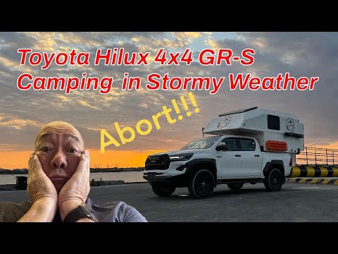 Abort camping due to bad weather