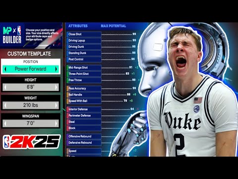 I Used *AI* To Make The Best ALL AROUND Cooper Flagg Build in NBA 2K25! Vol. 2