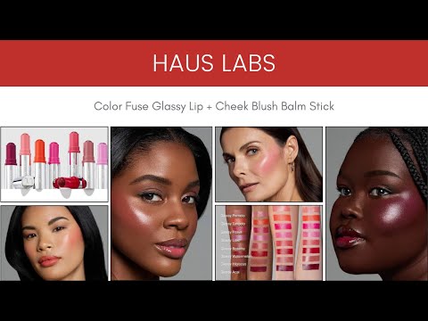 Haus Labs Color Fuse Glassy Lip + Cheek Blush Balm Stick