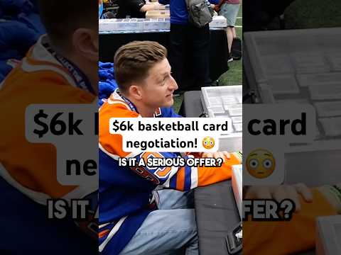 $6,000 basketball card negotation 😳 who got the better deal?? 🤔