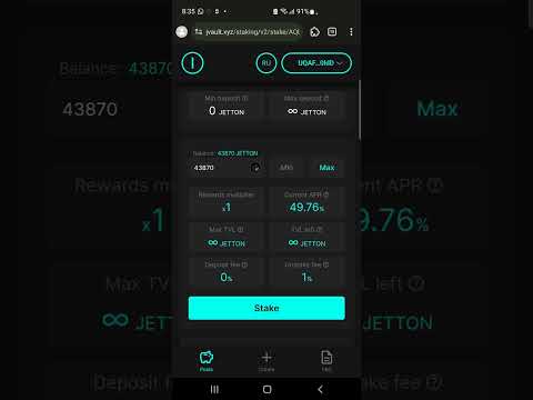 How to stake your AquaXP on  JVault || #aquaprotocol