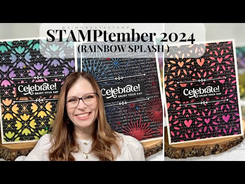 STAMPTEMBER 2024 | RAINBOW SPLASH (MUST SEE! 2-Step Blackout Technique)