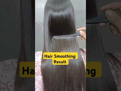 Hair Smoothing Result l Curly To Smooth Shine Hair l Hair Smoothing Transformation #hair #smoothing