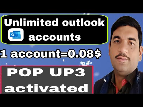 unlimited outlook accounts qith pop up3 activated|activate pop up 3 on outlook mail|earn money onlin