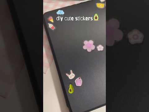 DIY cute stickers 🥑#explore #explorepage #exploremore #art #trending #diy #painting #sticker