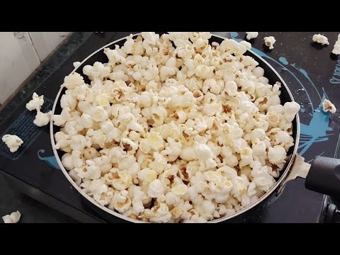 making the popcorn only 2 minutes | popcorn recipe | popcorn in pan #popcorn