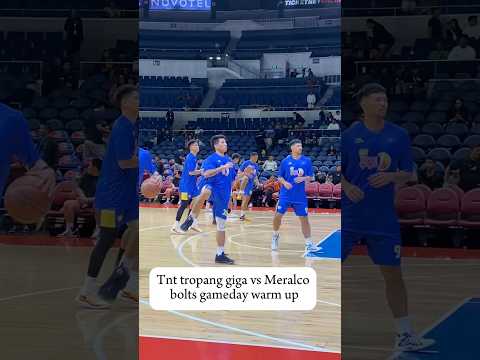 Tnt tropang giga vs Meralco bolts gameday warm up #pba #tntvsmeralco #tnttropanggiga