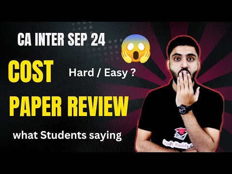 COST Paper review CA Inter COST paper analysis of students hard easy TAX paper analysis