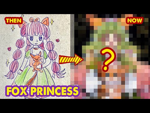 Drawing Fox Princess Inspired by Old Art | Huta Chan Studio