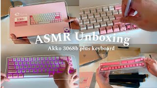 ASMR Unboxing Akko 3068b plus| Best budget keyboard