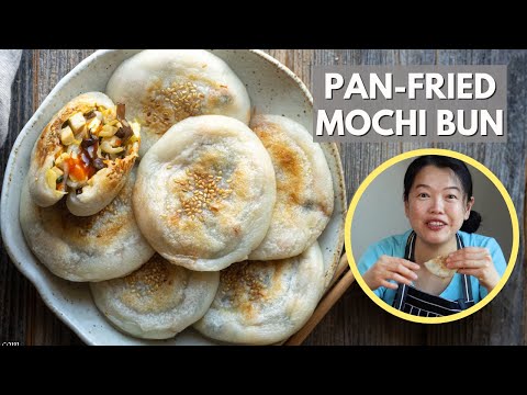 Soft and Chewy Pan Fried Mochi Bun