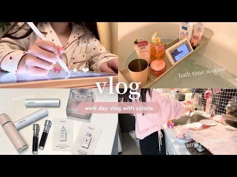 vlog | ピンク好き社会人の香水で気分を上げてお仕事を頑張る1日vlog🎀