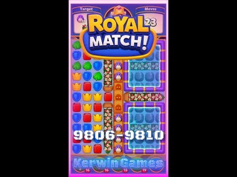 Royal Match Level 9806 9807 9808 9809 9810 - No Boosters Gameplay