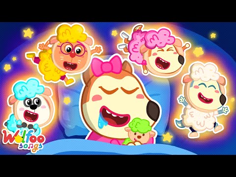 Five Colorful Sheep In The Bed Song | Kids Songs & Nursery Rhymes @WolfooFamilySongs