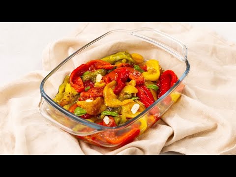 BAKED BELL PEPPERS: how to make a tasty side dish in just a few minutes! 😍