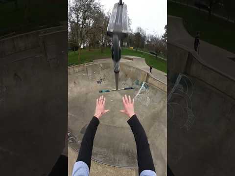 my bum still hurts💔      #scooter #skatepark #fail #funny #comedy